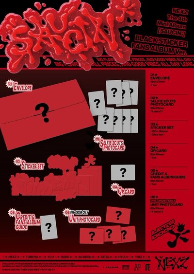 [Pre-Order~8/15] NEXZ 4th Mini Album [SAUCIN’] WM通路