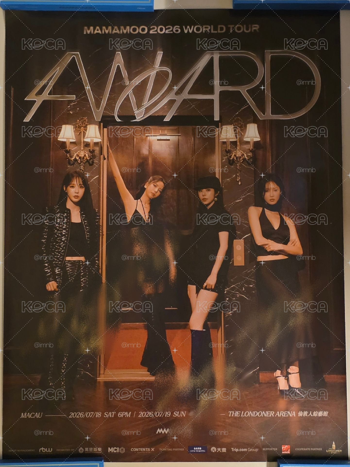 Mamamoo 澳門場親簽海報