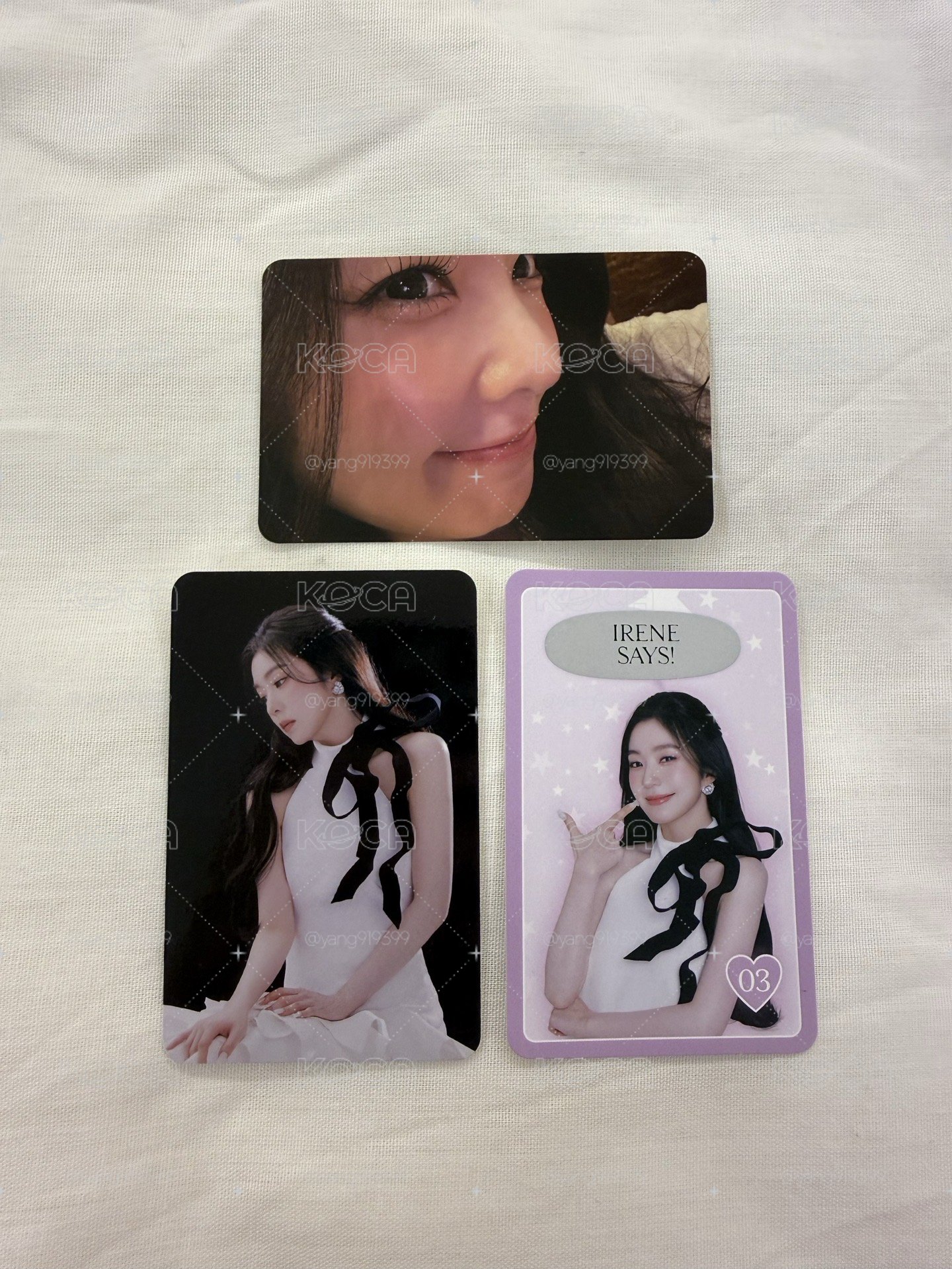 Red Velvet Irene I-Will 演唱會 隨機小卡