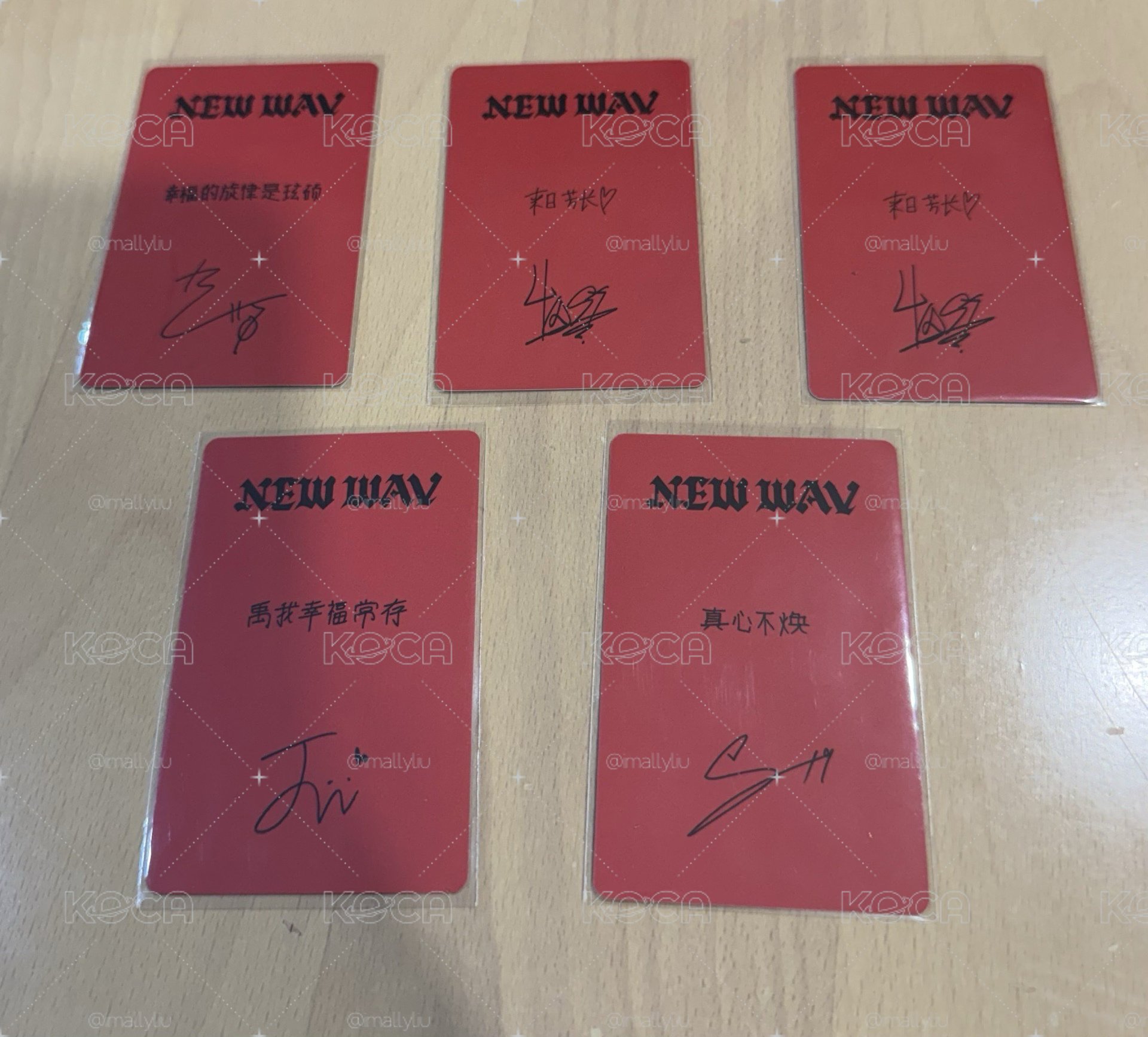 TREASURE NEW WAV 京東 中背 特典卡 專輯