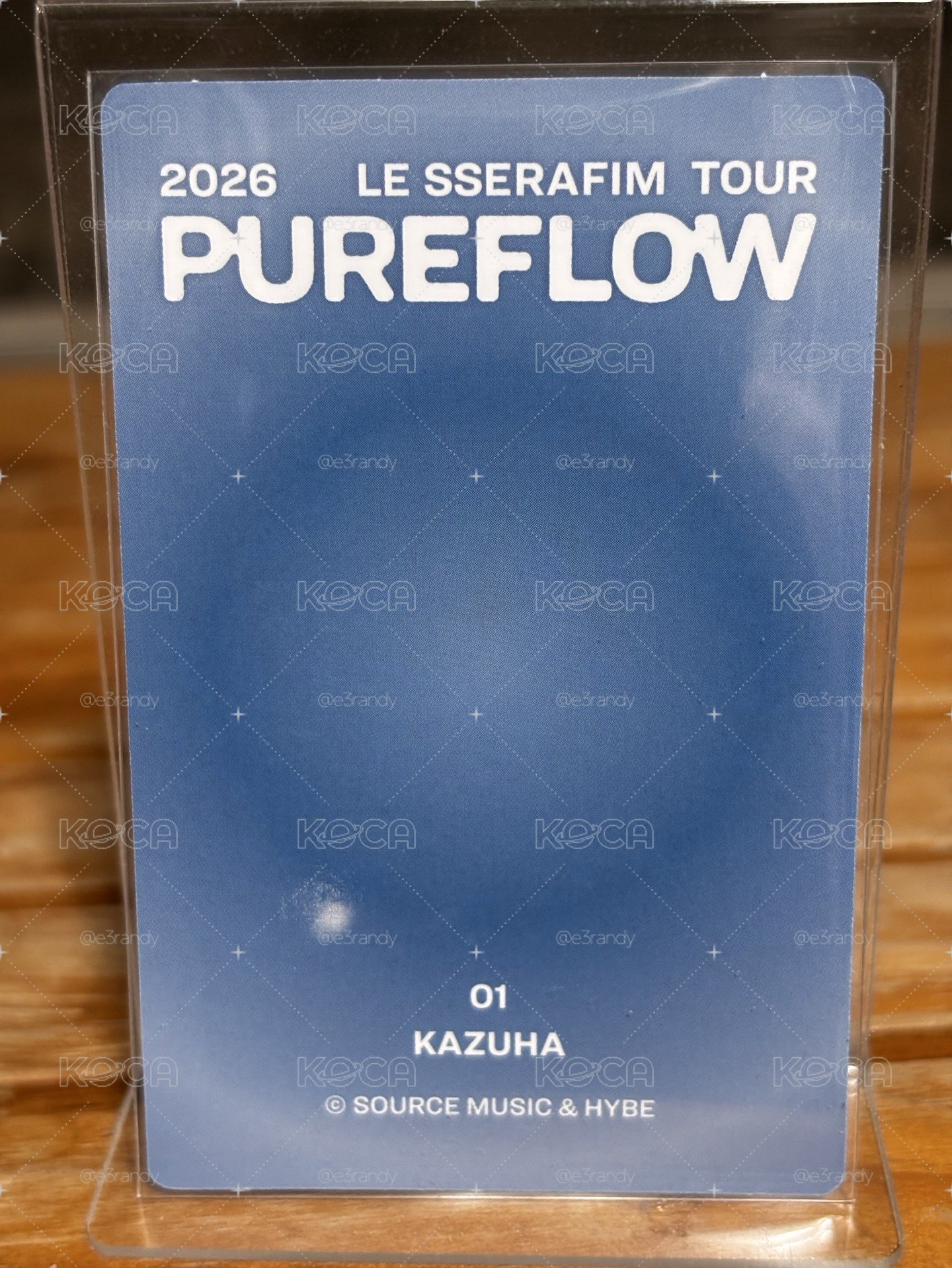 中村一葉 KAZUHA 2026 Pureflow Tour 隨機卡 01 官拍