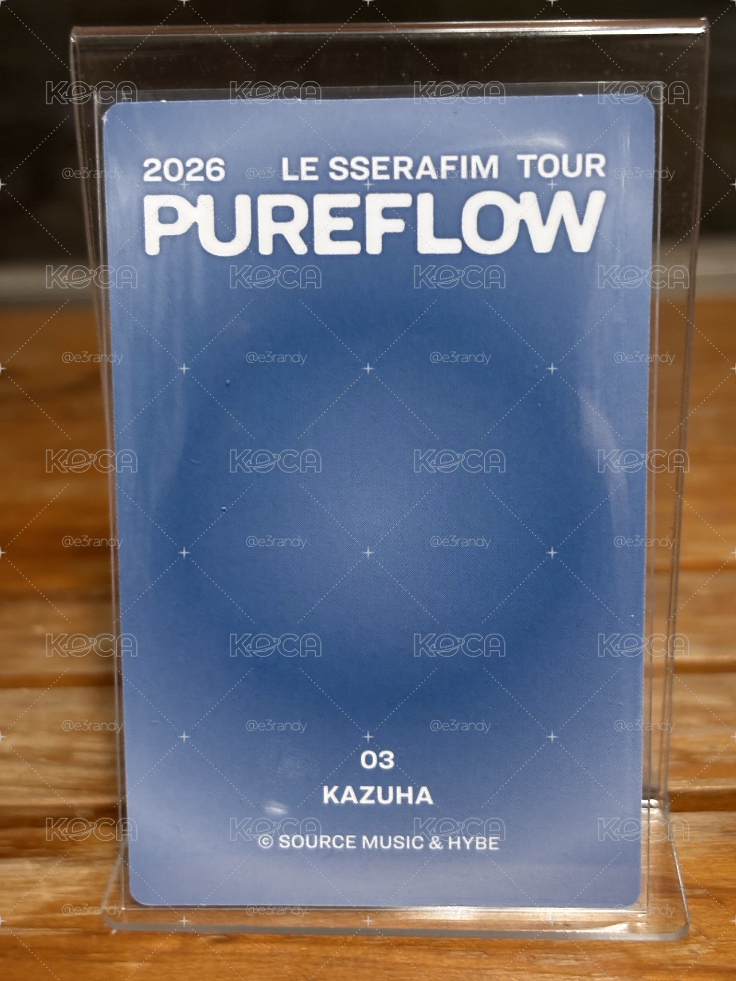 中村一葉 KAZUHA 2026 Pureflow Tour 隨機卡 03 官拍