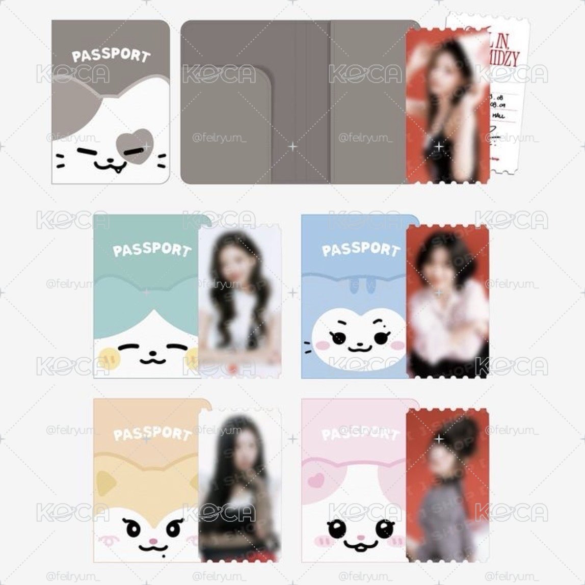 𝙄𝙏𝙕𝙔🍒<ALL IN, MIDZY 5th FM>飯咪周邊 護照套｜Lia 有娜