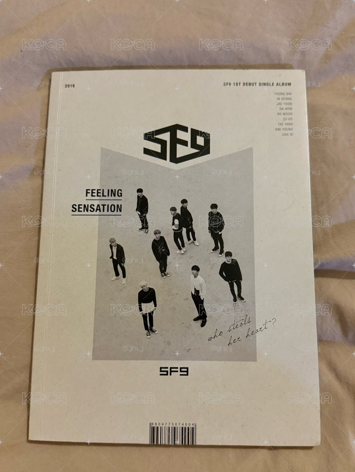 SF9  1st Debut Single Album Feeling Sensation 空專