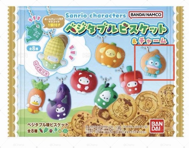 三麗鷗 蔬菜吊飾食玩盲盒 漢頓確認款