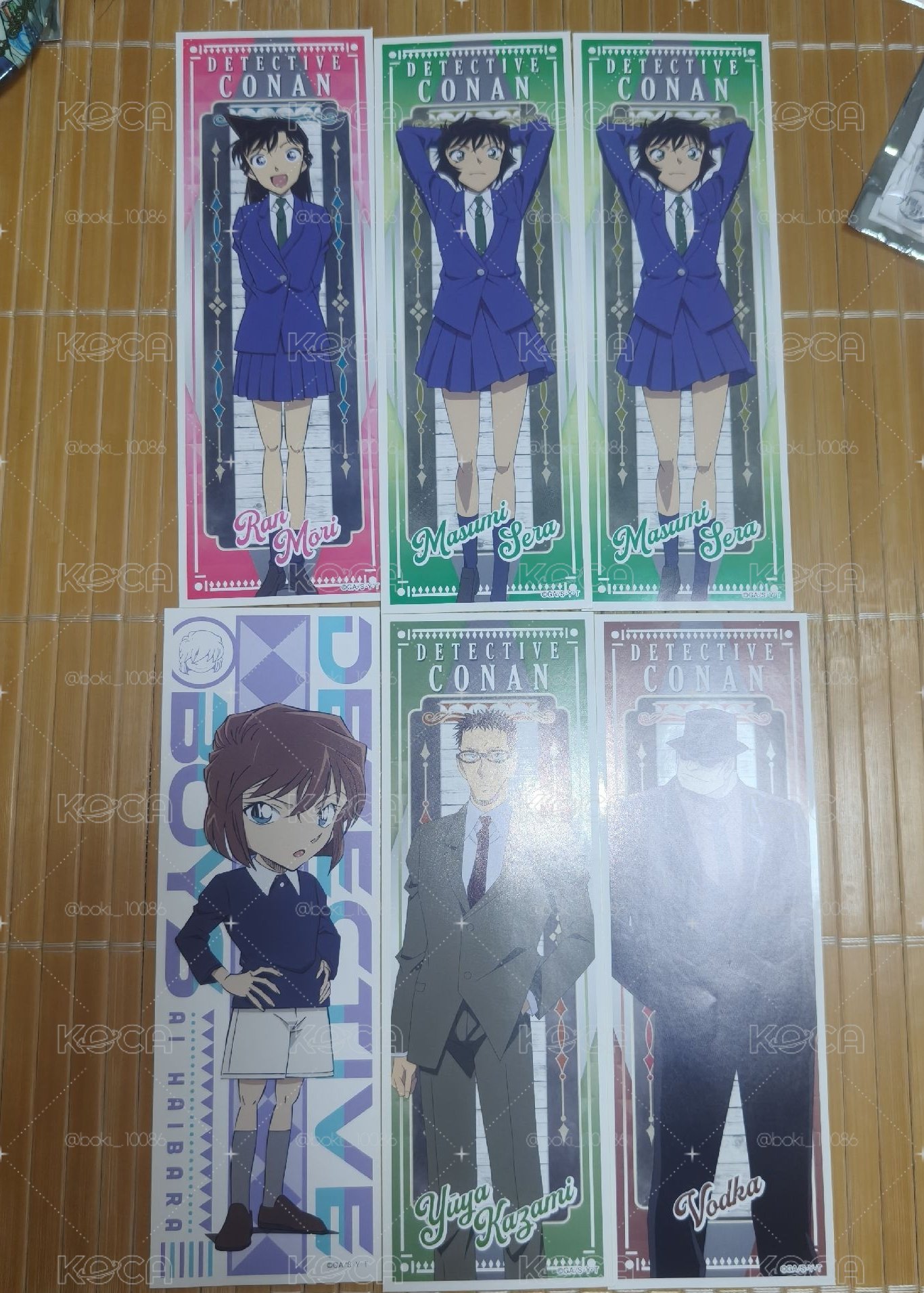 柯南長條貼紙*6