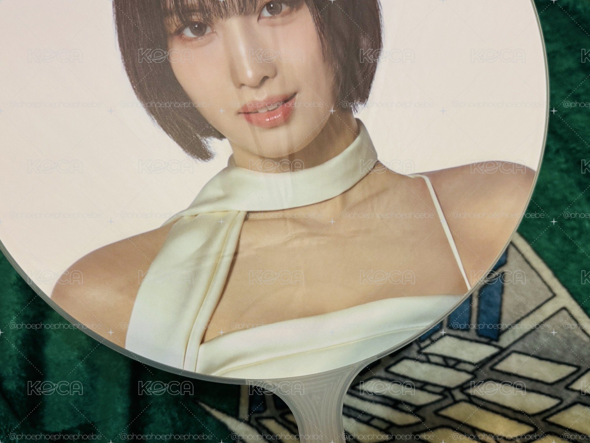 桃 六巡扇