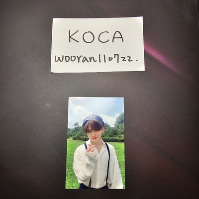 Woozi 李知勳 正三 貝雷帽打歌卡 