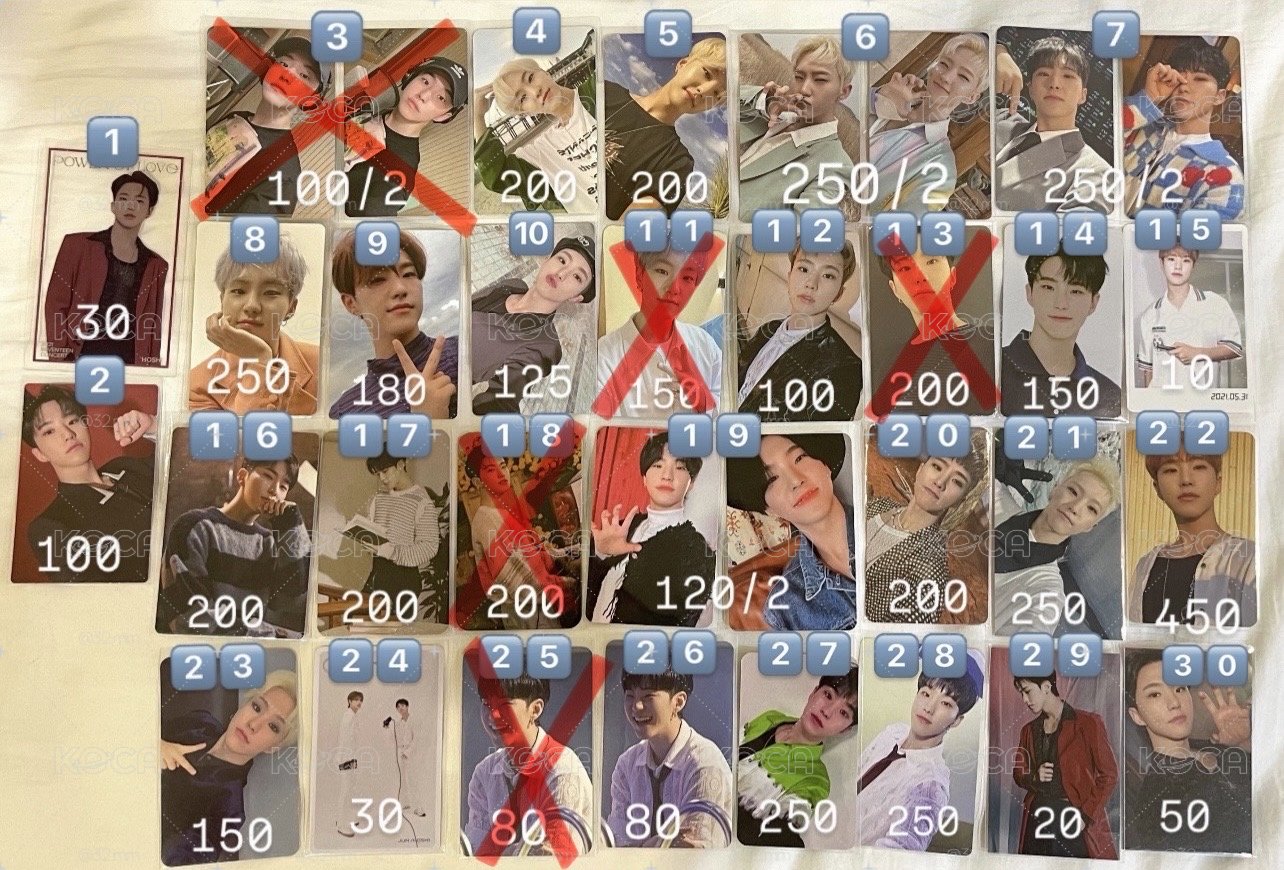 Seventeen Hoshi 小卡 特典卡 克拉棒 手燈 大扇