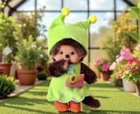 中娃 快閃店限定 娃娃玩偶 Monchichi x Greenie Edition 
