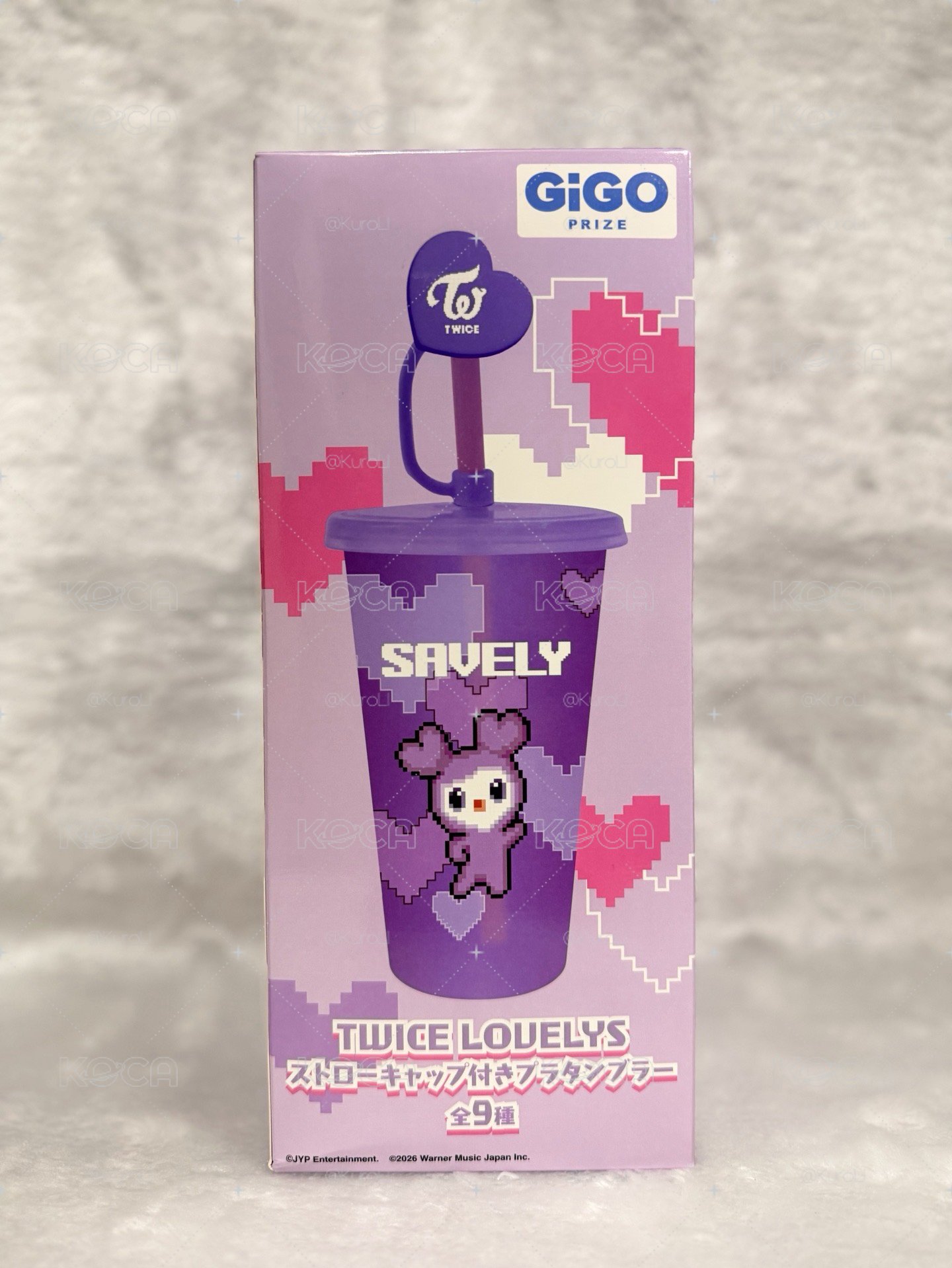 日本限定GIGO • SANA💜吸管隨行杯（全新未拆）