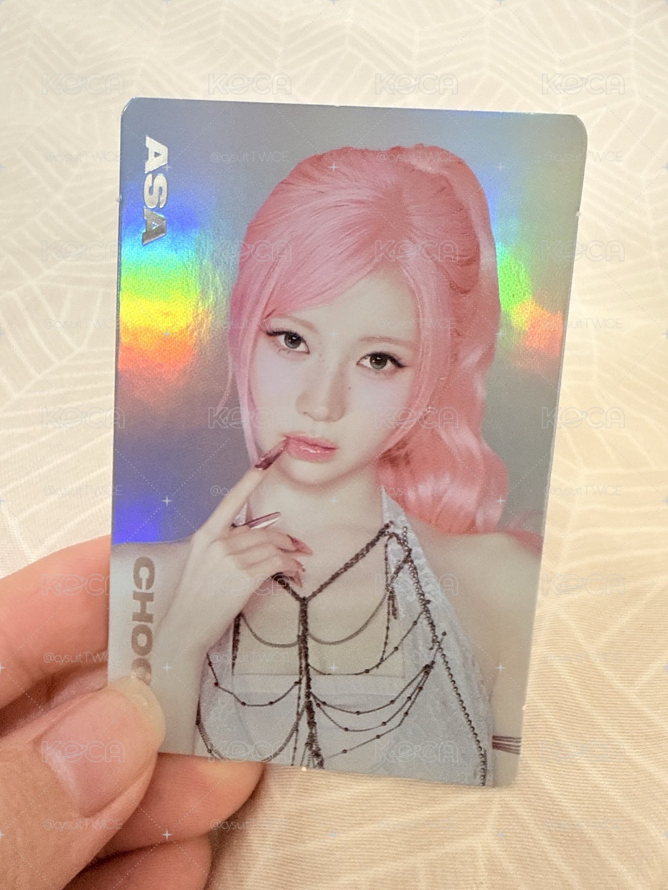 粉髮角閃卡💕