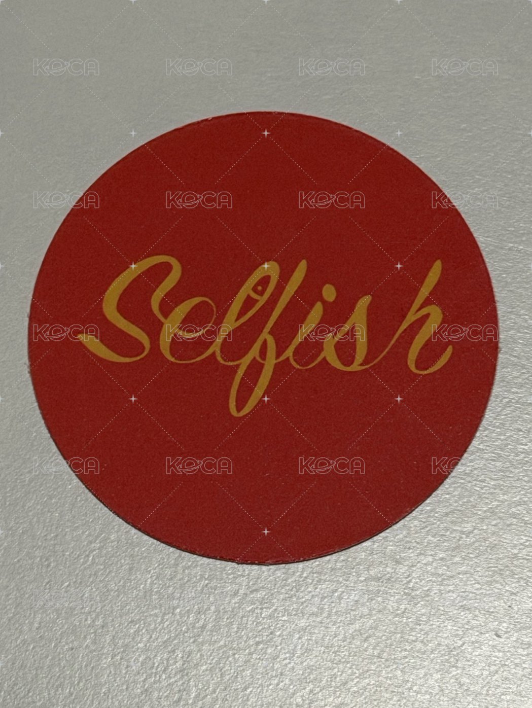 Selfish 專輯卡 小圓卡 背面