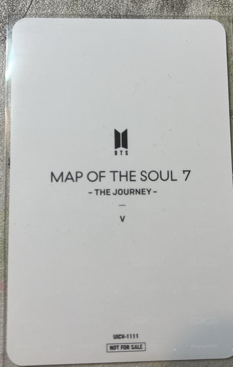 map of soul 7年曆小卡
