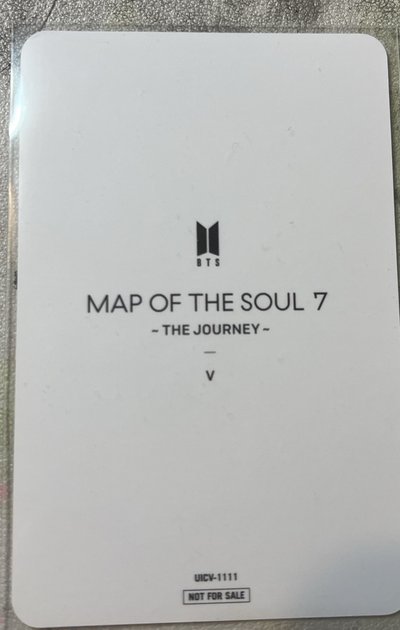 map of soul 7年曆小卡
