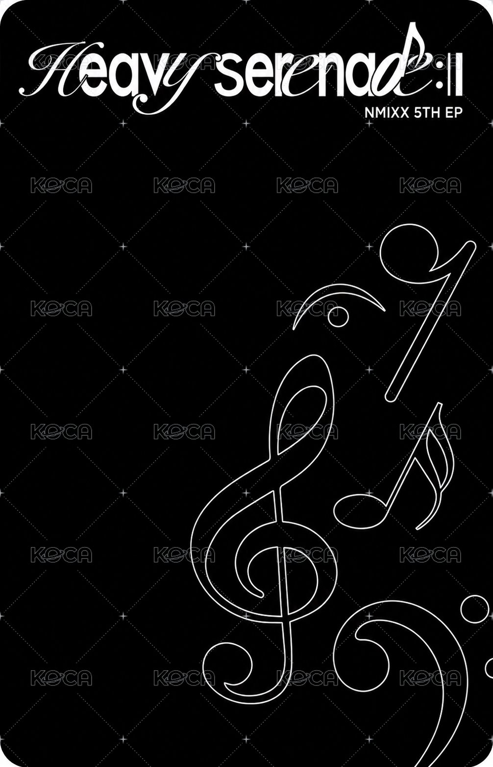 Heavy Serenade 普版 專輯卡 Serenade 嫄裴雙人 背面