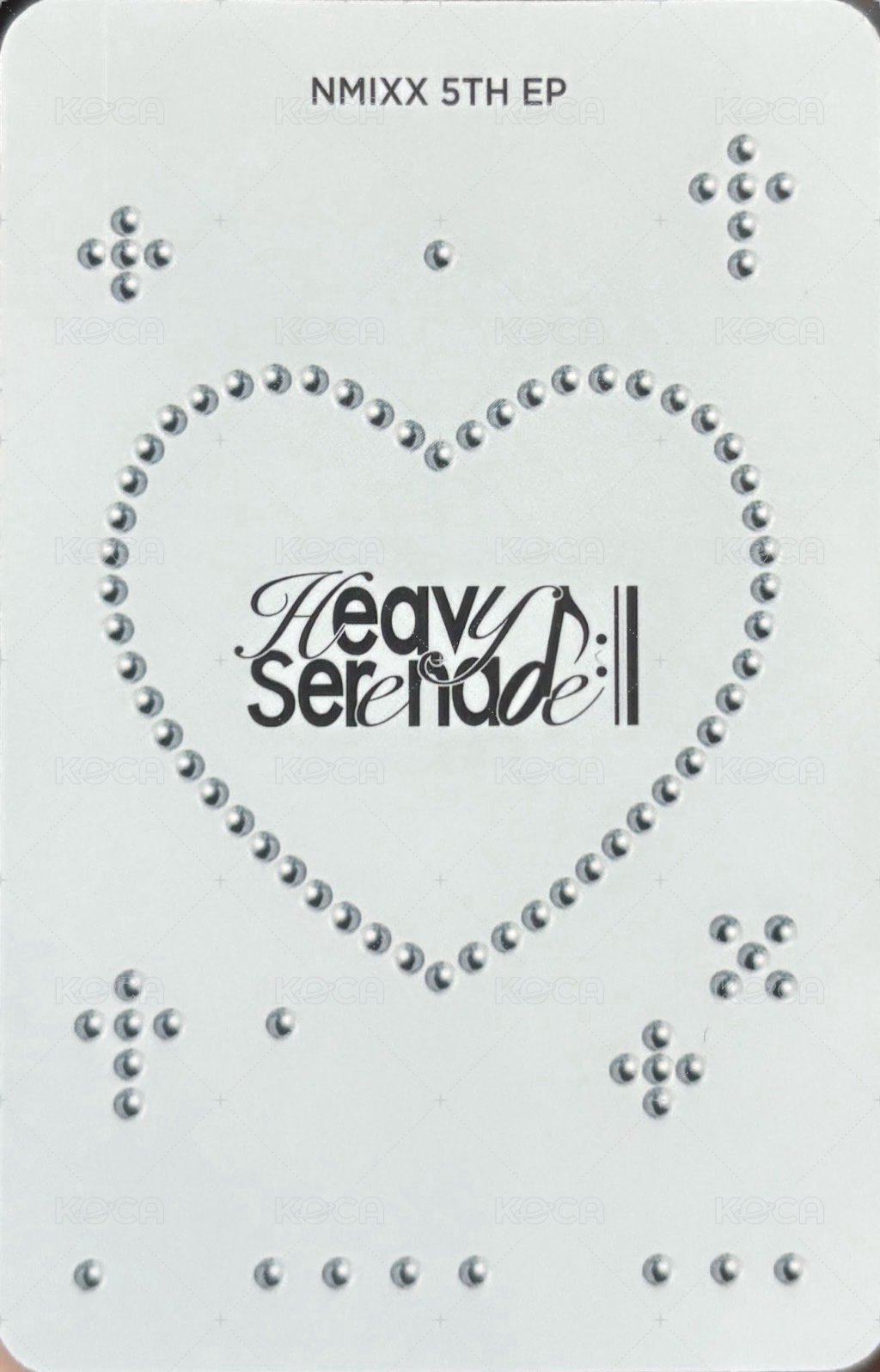 Heavy Serenade 普版 專輯卡 Heavy 背面