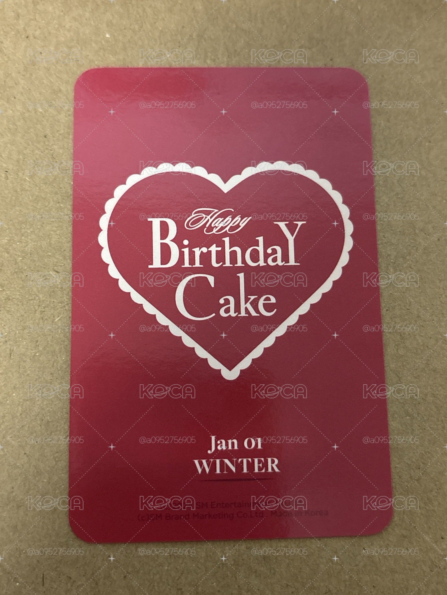 Artist Birthday  周邊卡 24生日冬