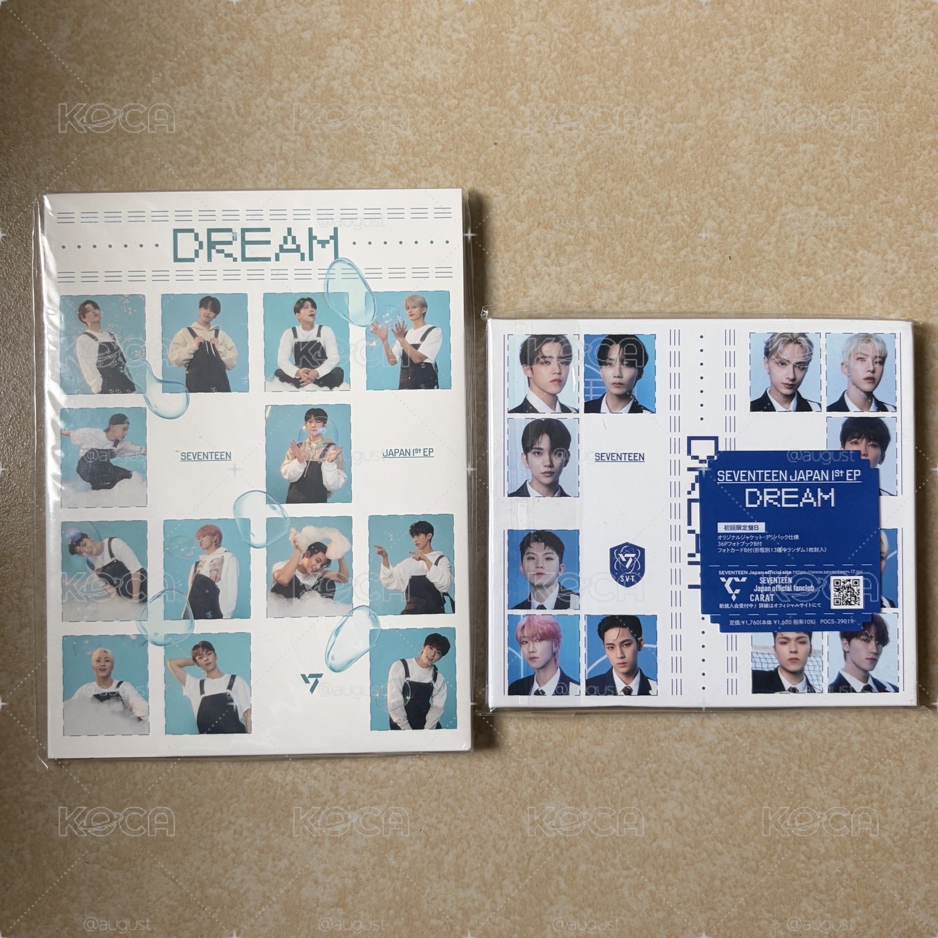 SEVENTEEN Dream B盤 克拉盤 日專 洪知秀 文俊輝 小卡