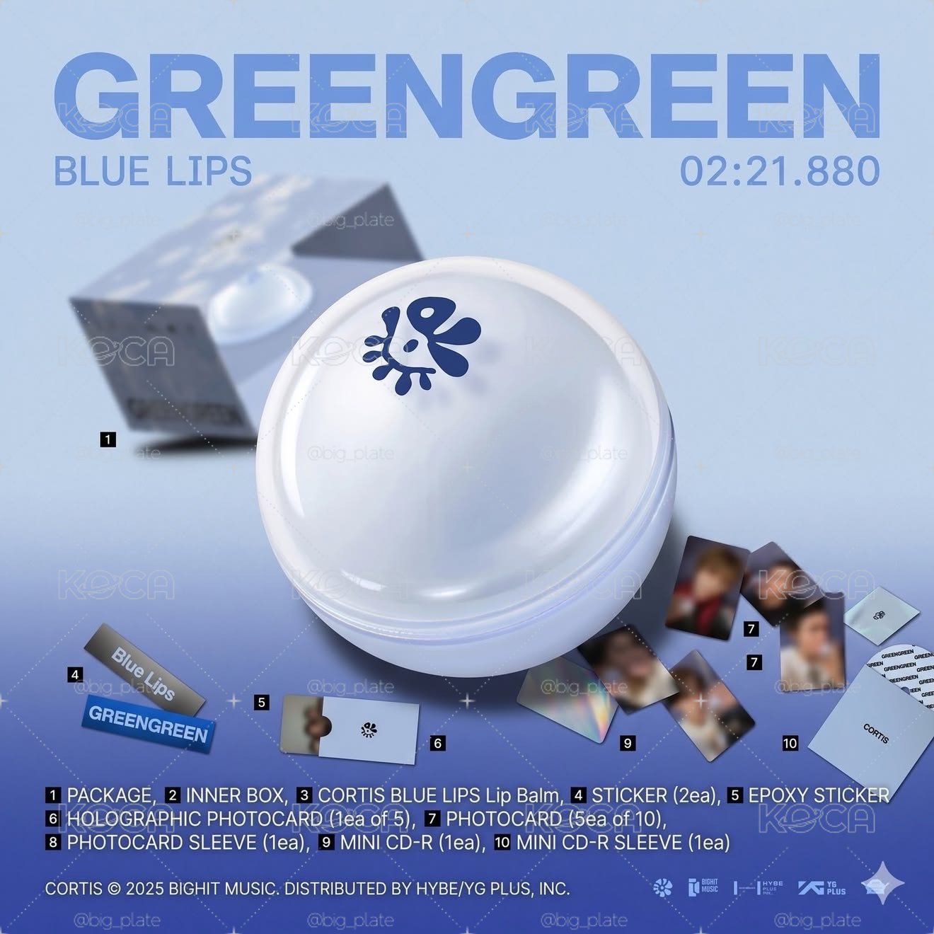 Cortis 迷二 'Blue Lips' Lip Balm Ver. 未拆專