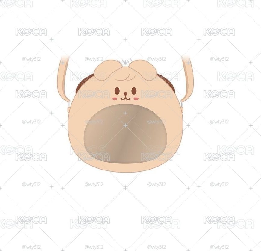 SKZOO三麗鷗 側背包 雙面絨毛 puppy m 帕洽狗