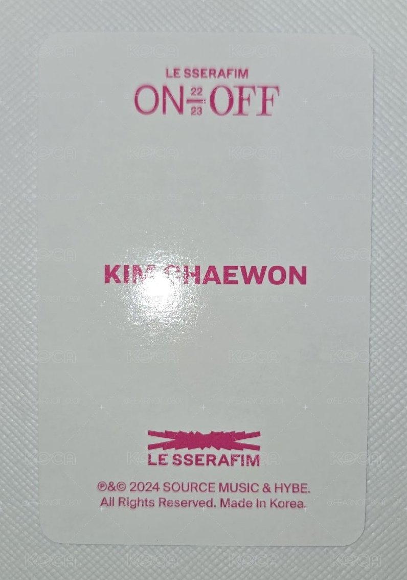 采源 ON OFF 22-23 回憶錄小卡