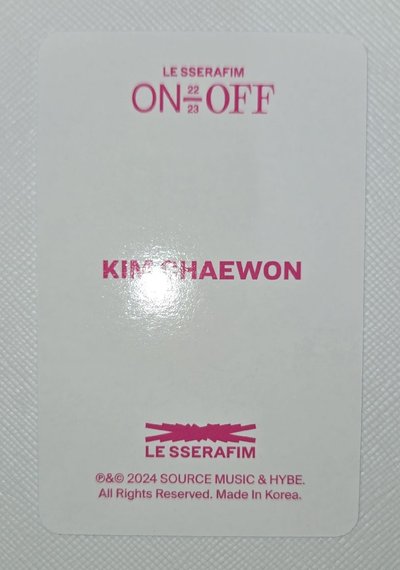 采源 ON OFF 22-23 回憶錄小卡