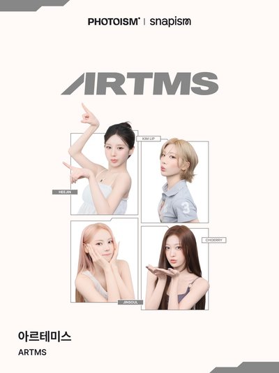 ARTMS X photoism X snapism 人生四格照 貼紙 代印