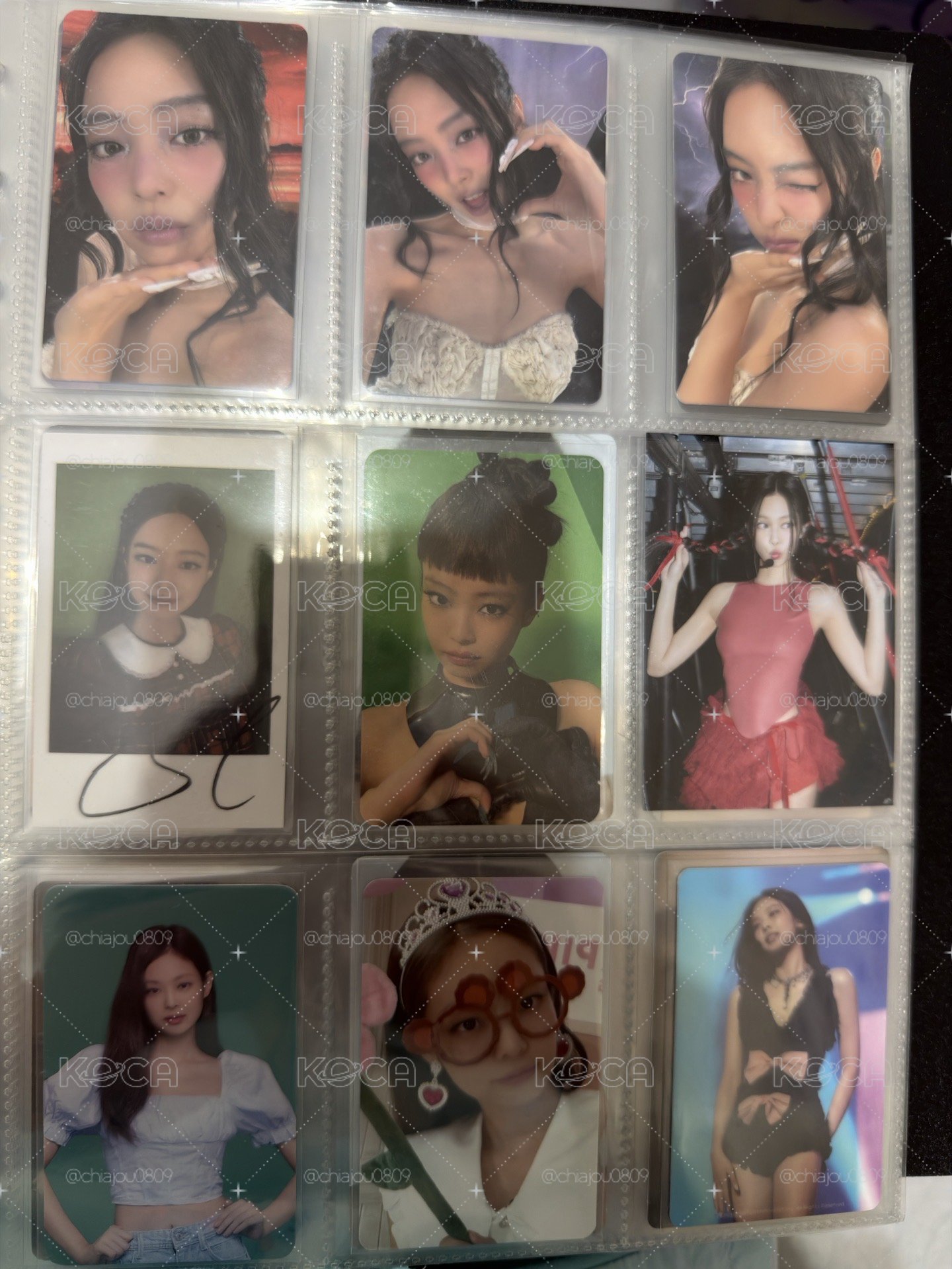 Jennie 各種特典卡 周邊卡