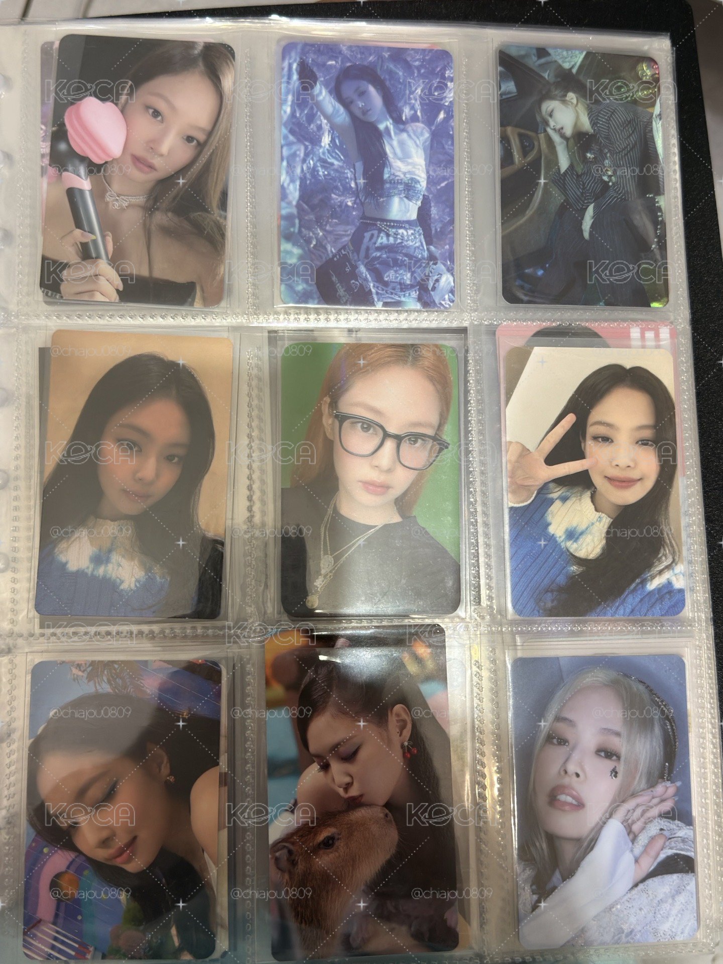 Jennie 各種特典卡 周邊卡
