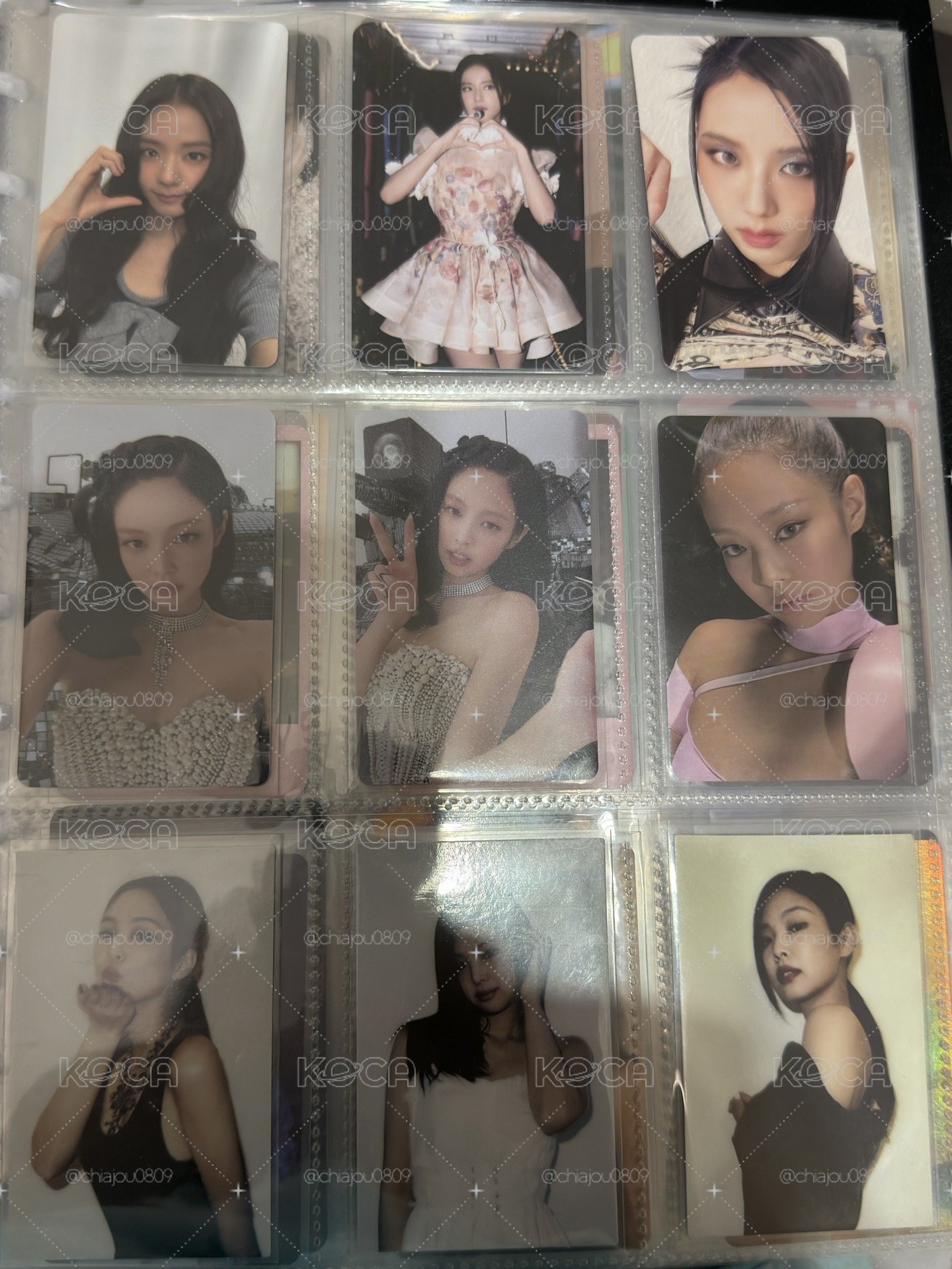 Jennie 各種特典卡 周邊卡