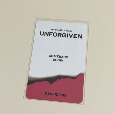 UNFORGIVEN YT直播卡 B 葉