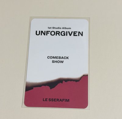 UNFORGIVEN YT 直播卡 B 允