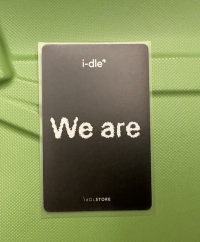 idle田小娟 we are 正版小卡