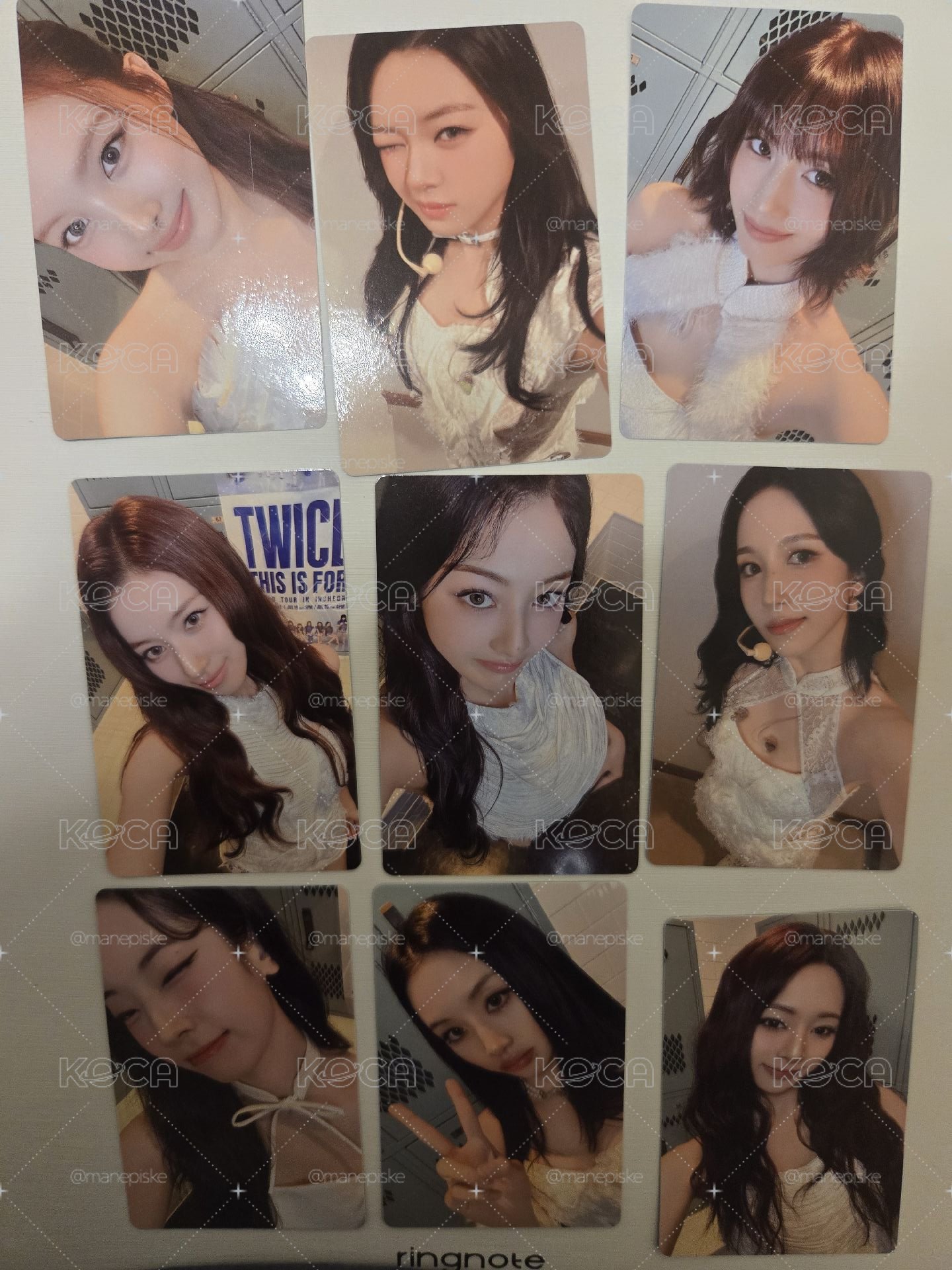 TWICE成員set 仁川DVD 小卡＆特典 