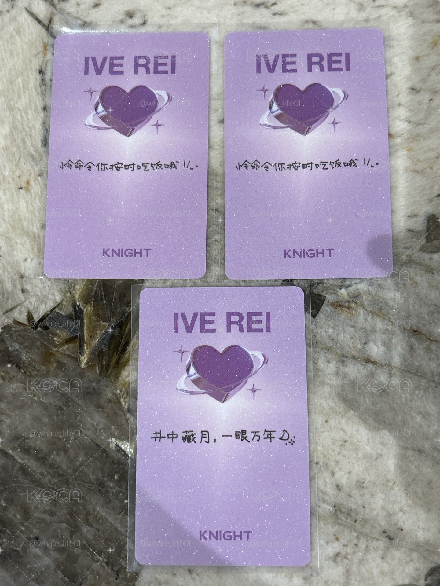 Rei KNIGHT 雜誌拍立得三張