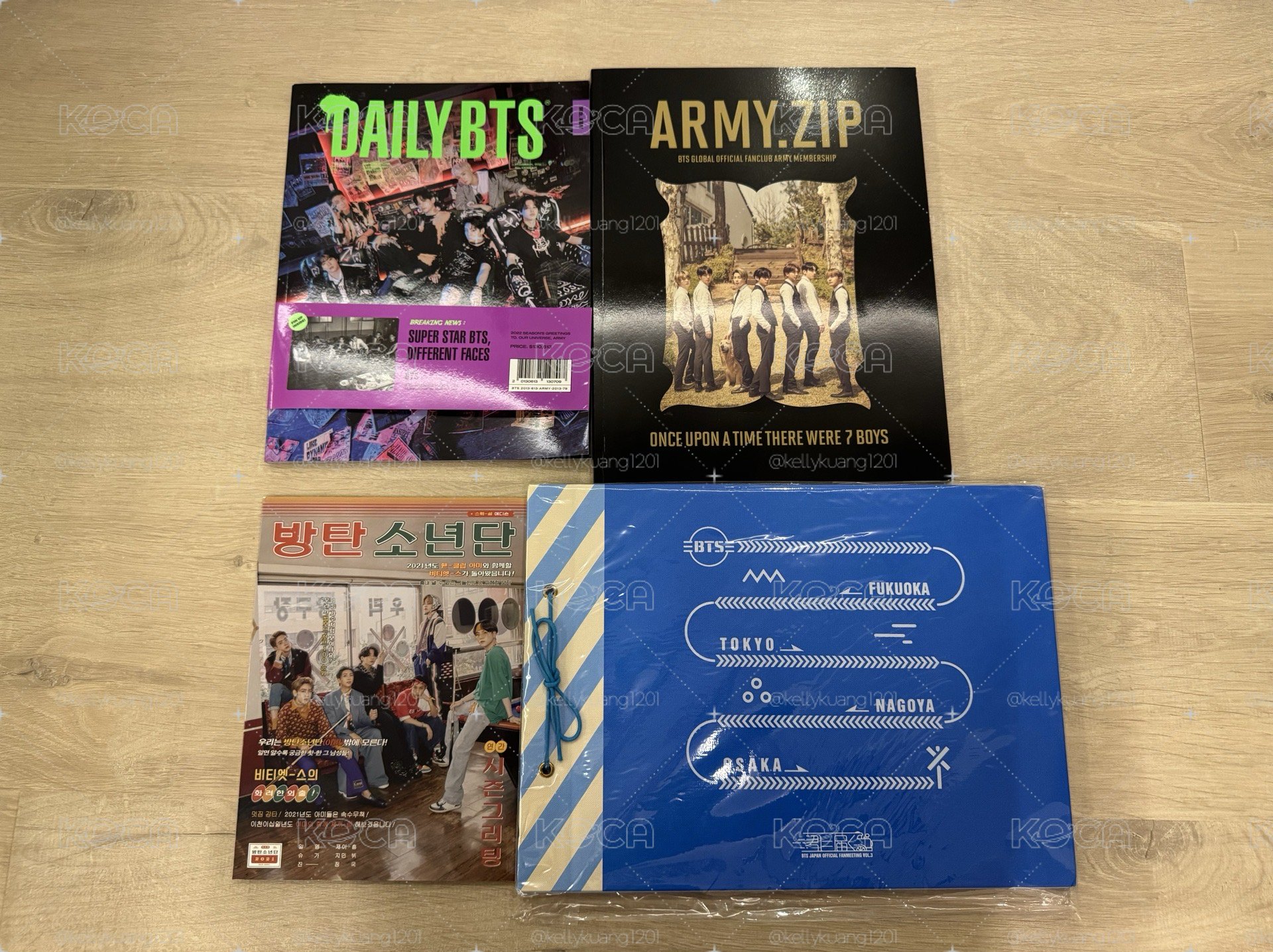 BTS 防彈少年團 日三期FM 剪貼簿加3本寫真 V 金泰亨 朴智旻 田柾國 （全新）
