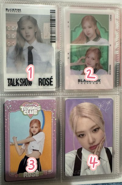Rosé BPTG專輯小卡