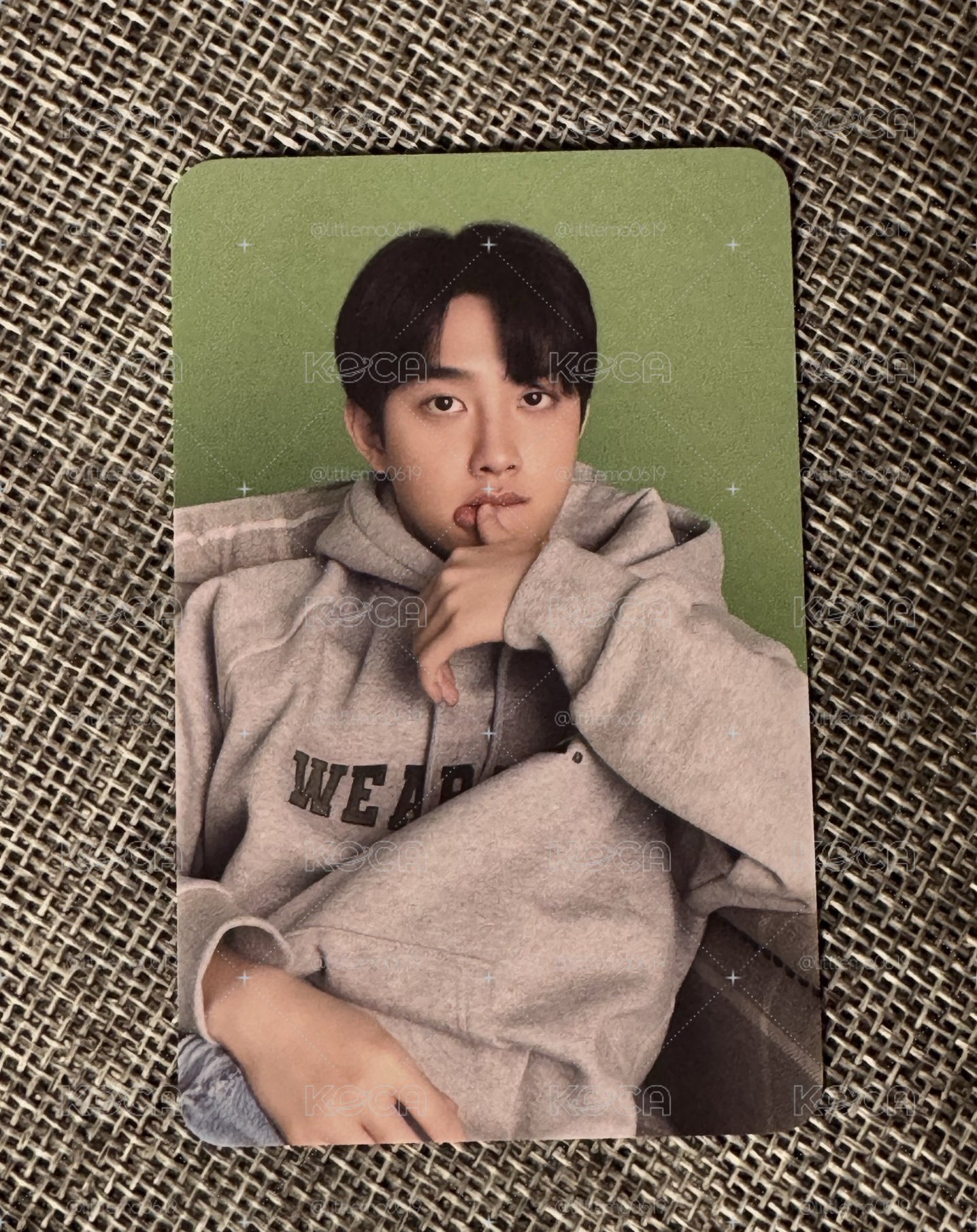 EXO D.O. 嘟嘟-卡背超可愛的情人節愛心-24年曆 el 特典卡 