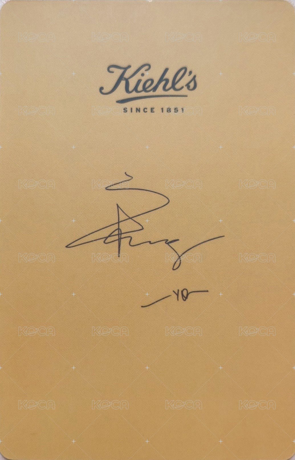Kiehl's代言 天貓 代言卡 2.0 背面