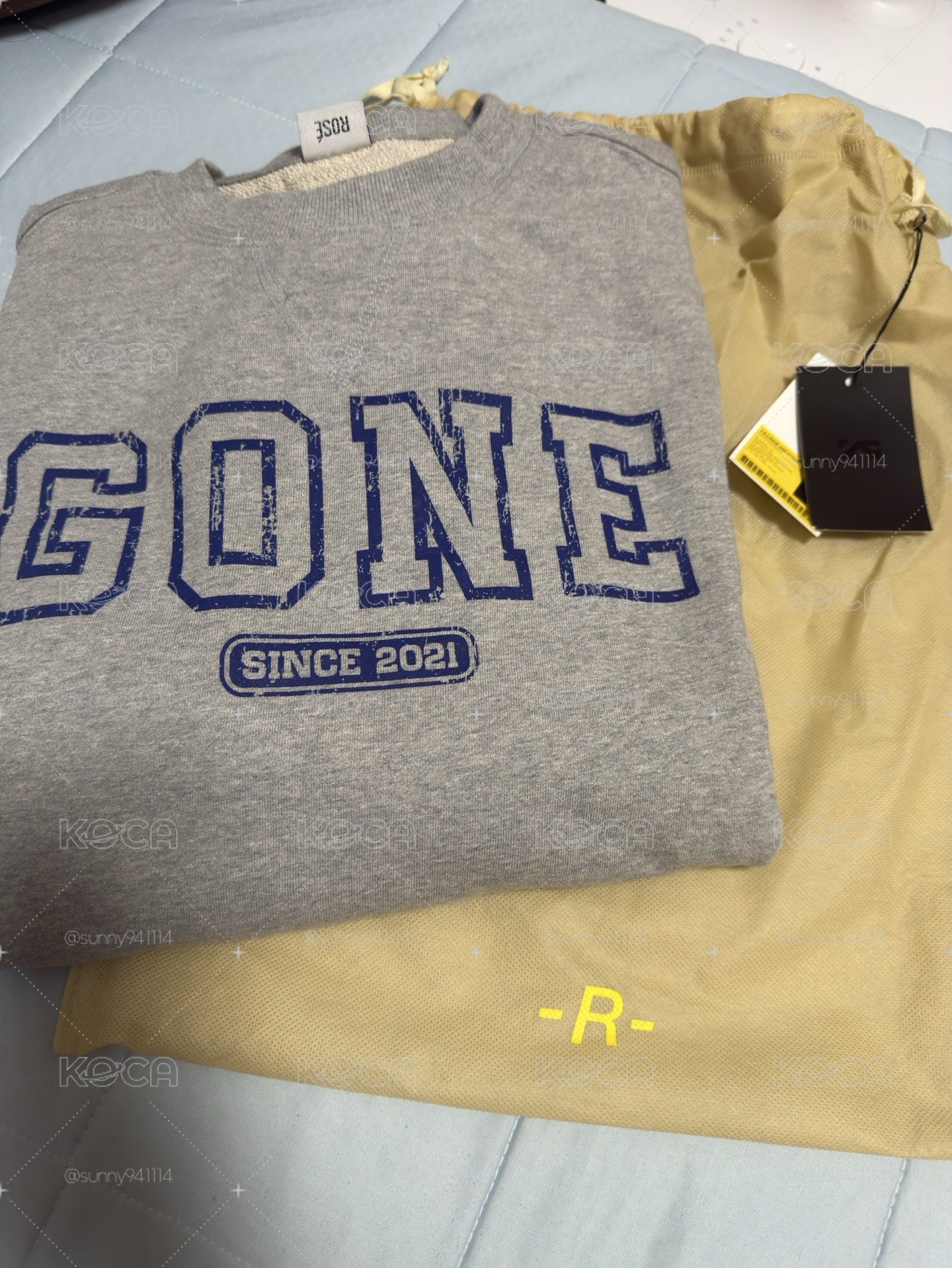 ROSÉ GONE sweatshirts(L)