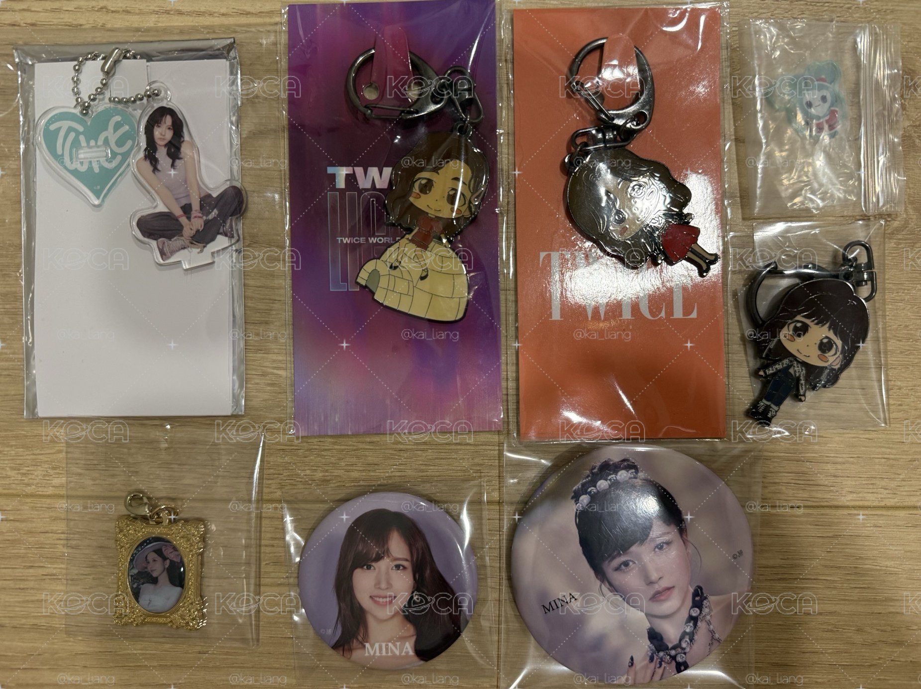 Twice Misamo Mina 鑰匙圈 胸章 吊飾