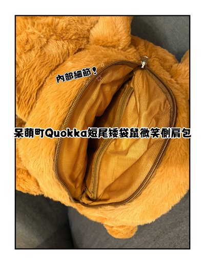 🥨Nice.b選物🥨韓國正版 Dinotaeng Quokka 短毛絨大臉手提包 最萌短尾矮袋鼠 療癒系穿搭包