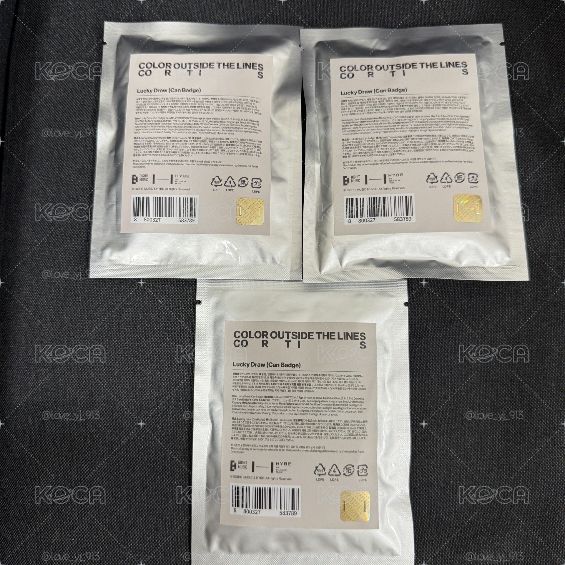 現貨 Cortis Merch 短T 手鍊 徽章 別針 確認款 全新未拆