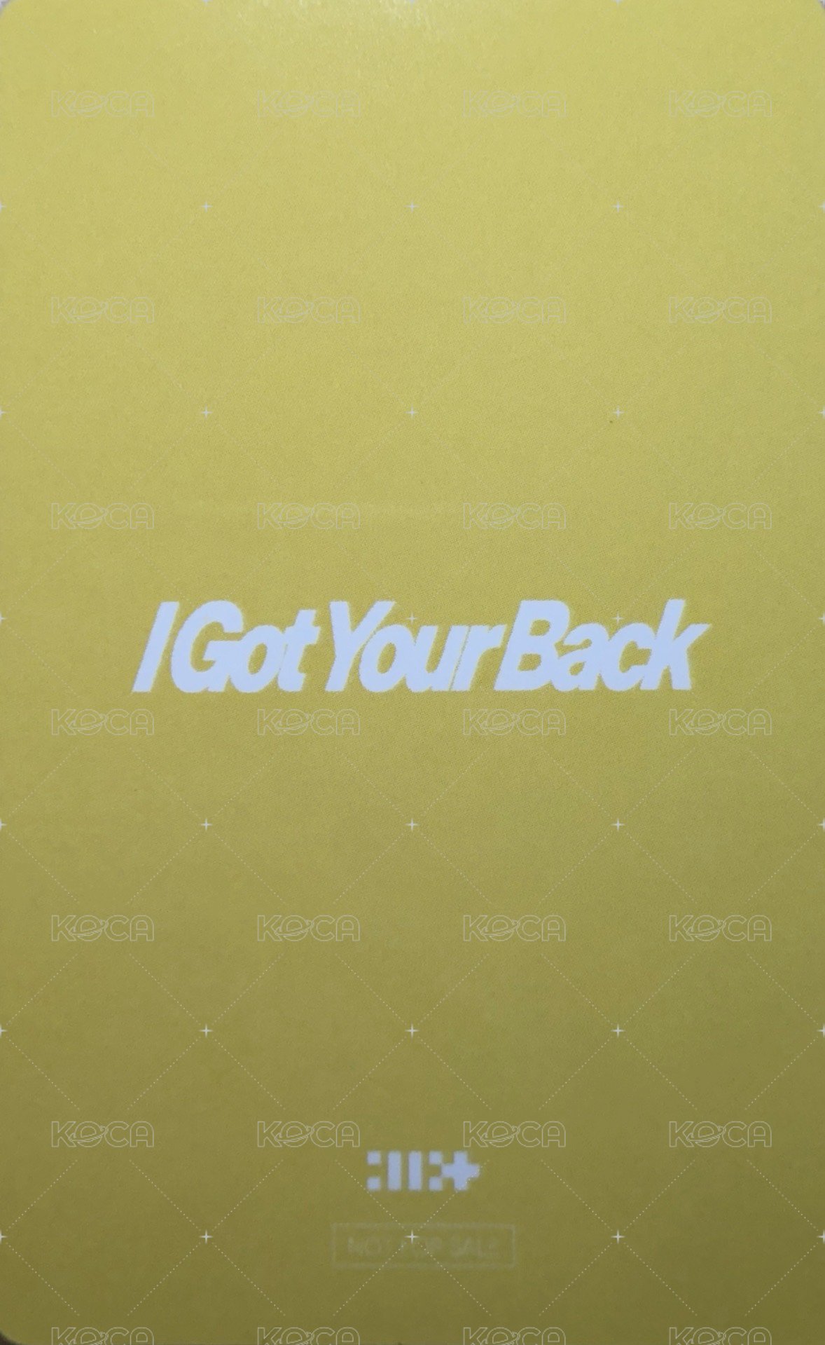 I Got Your Back 塔店 澀谷快閃 幸運卡  背面