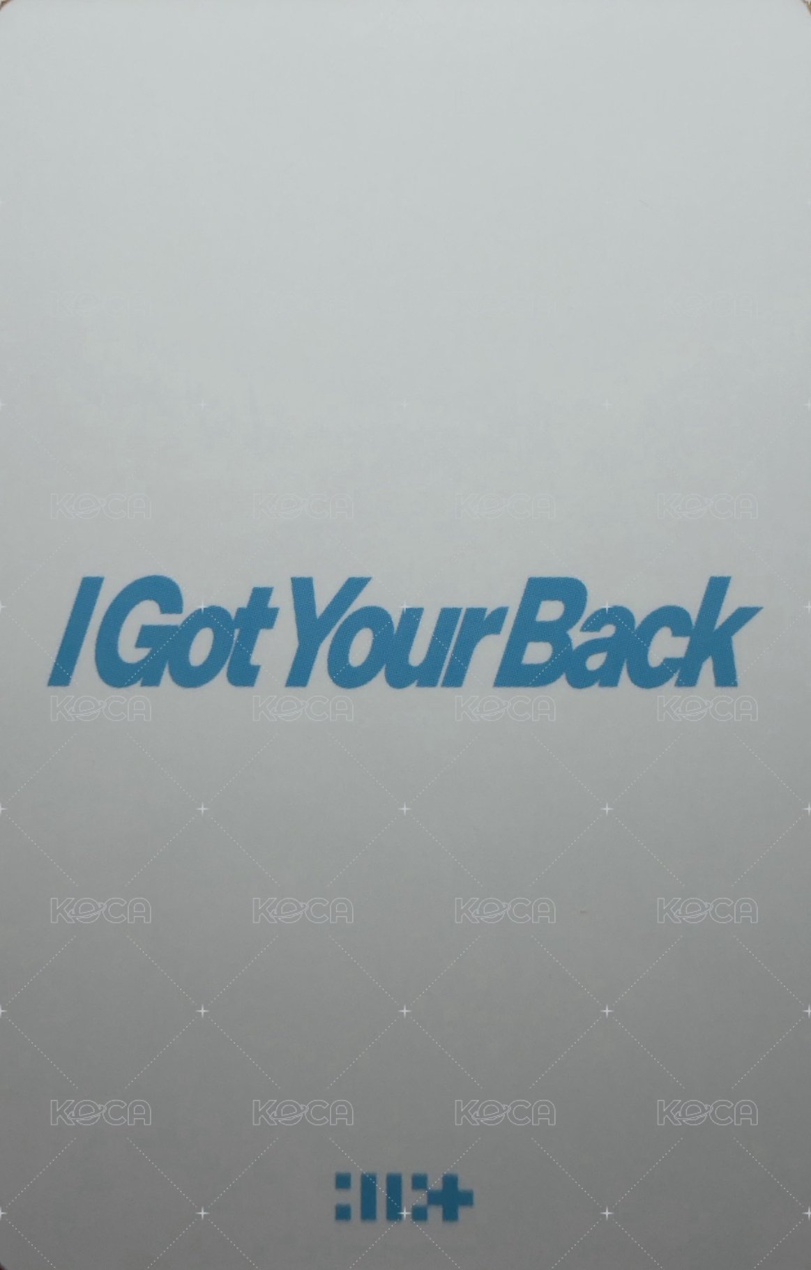 I Got Your Back 日咖 預售 特典卡  背面