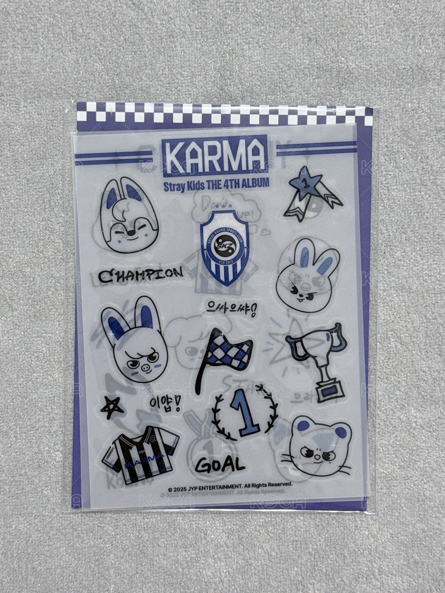 SKZ KARMA快閃 娃用項鍊旻+貼紙