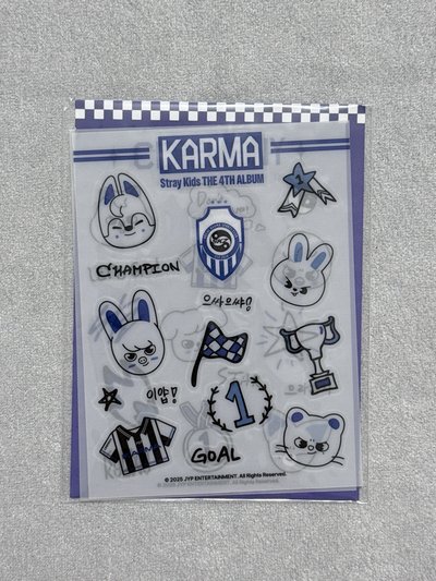 SKZ KARMA快閃 娃用項鍊旻+貼紙