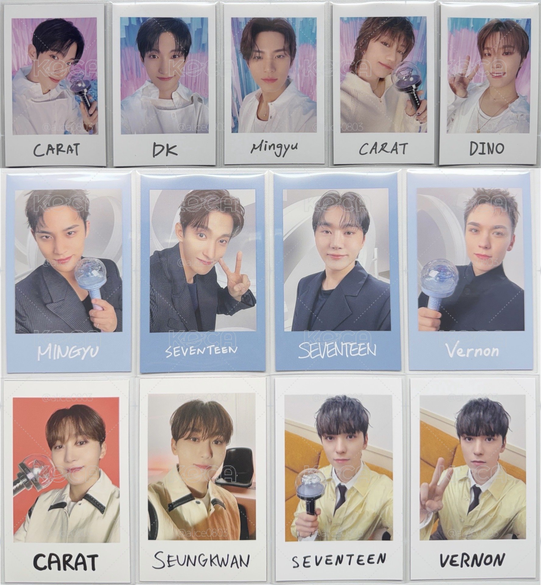 Seventeen 拍立得 需上❤️帶💙 下可單帶💙