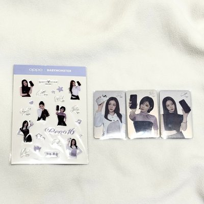 BABYMONSTER OPPO聯名 小卡 貼紙